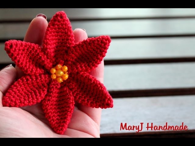 Stella di Natale all'uncinetto | How to crochet a poinsettia
