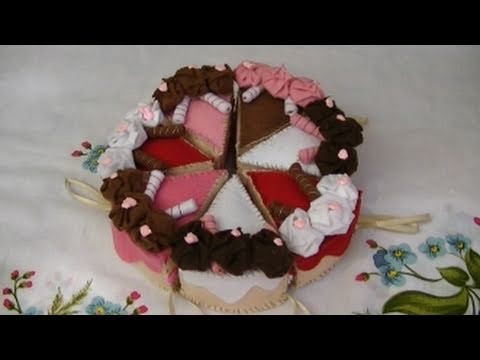 Tutorial: Fettine di torta in pannolenci (felt slices of cake)