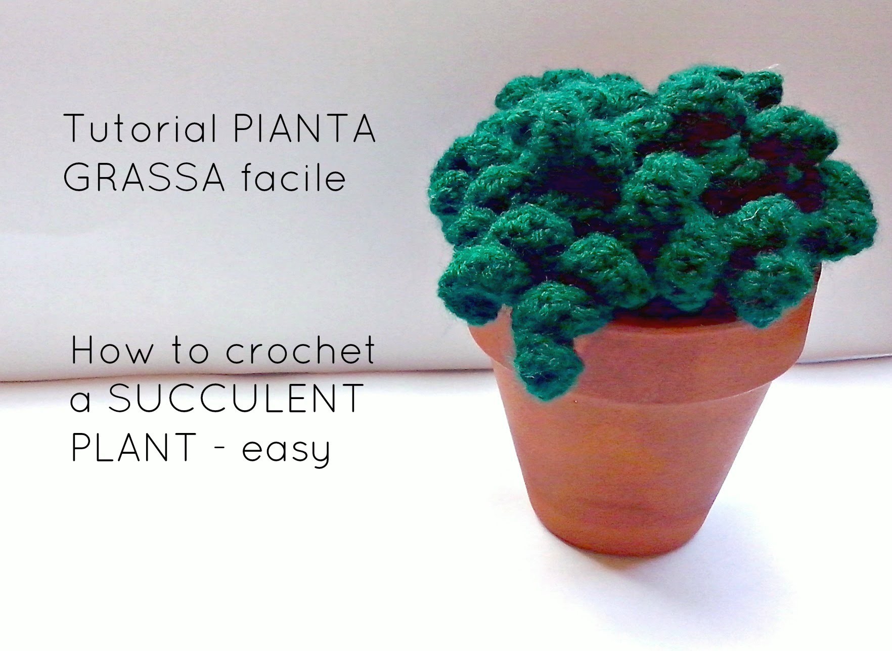 TUTORIAL pianta grassa amigurumi | HOW TO CROCHET A SUCCULENT PLANT-  Sub-eng