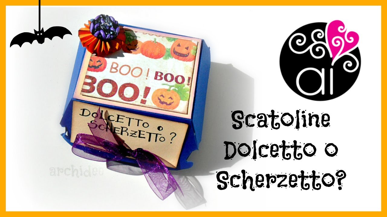 Tutorial | Scrapbooking | Scatolina per dolcetti MacHalloween | DIY Halloween Box