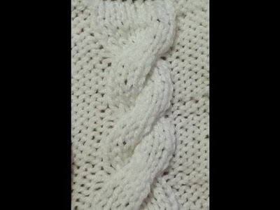 Tutorial treccia ai ferri - knitted braid - trenza con dos agujas