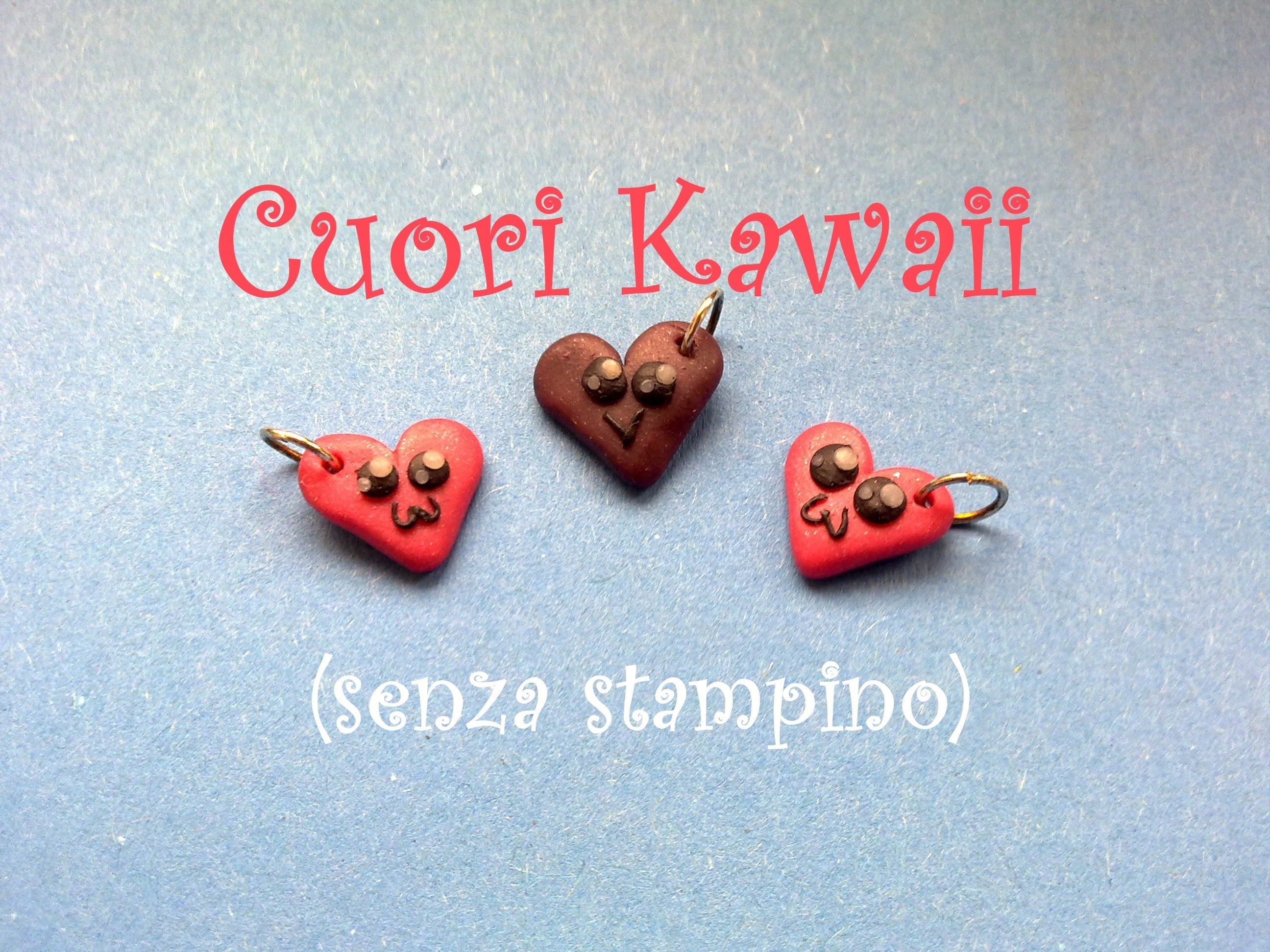 Cuore Kawaii senza stampino ♥‿♥ Kawaii Heart without mold - Polymer Clay Tutorial