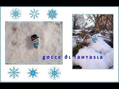 Tutorial: Pupazzo di neve - Fimo. CREATING A POLYMER CLAY SNOWMAN