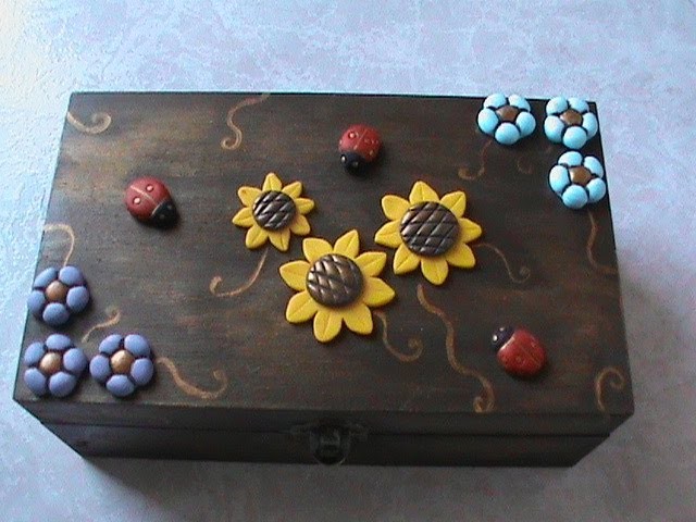 Scatoline decorate e altro ( how I decorated wooden boxes)