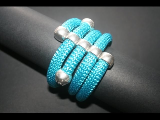Bracciale Adhara, Tecnica Climbing Rope Jewellery - millelucistones.com