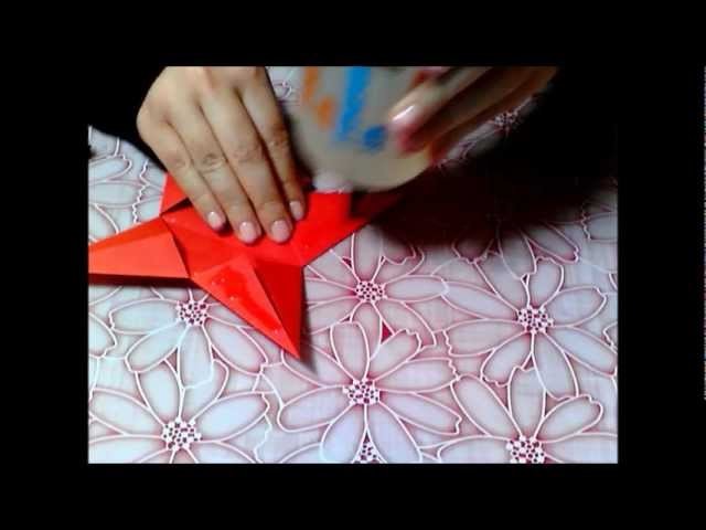 Decorazione stella di carta ♥ Decoration paper star