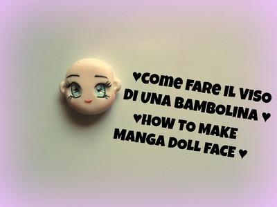 How to make polymer clay doll face- Tutorial Fimo viso dollina