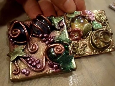 Polymer clay magnet  (calamite)