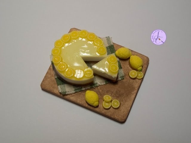 Tutorial: Cheesecake al limone in fimo (lemon cheesecake in polymer clay) [eng-sub]