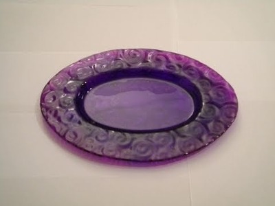 Tutorial: Colorink fucsia e viola su piatto in vetro