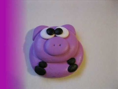 Tutorial maialino in fimo. Polymer clay pig