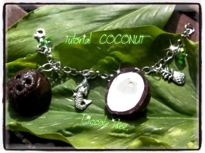 ♡ Tutorial noce di cocco in fimo. Tutorial coconut polymer clay♡