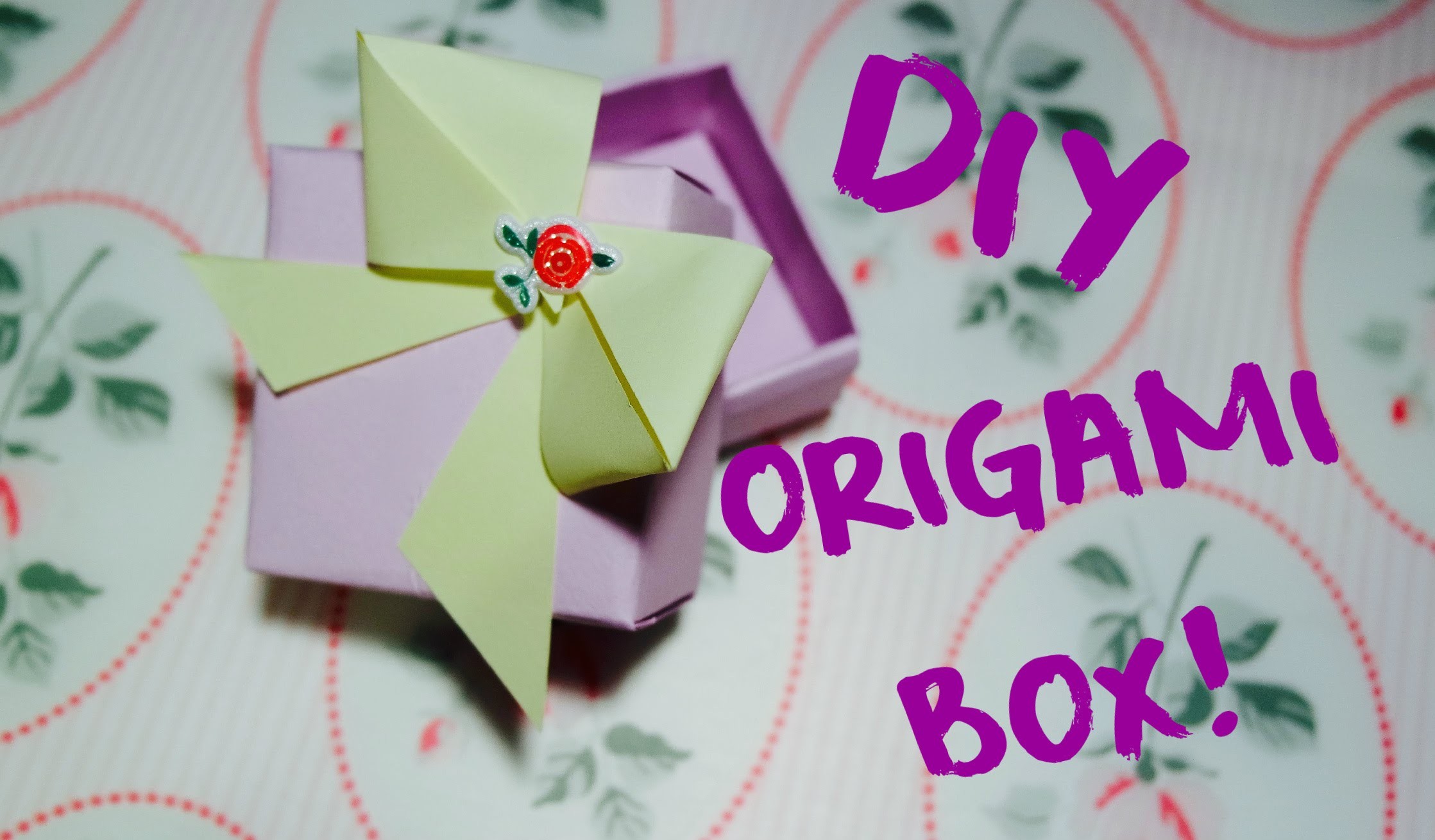 DIY Tutorial : Easy Origami Box!  + Vincitori del Giveaway!