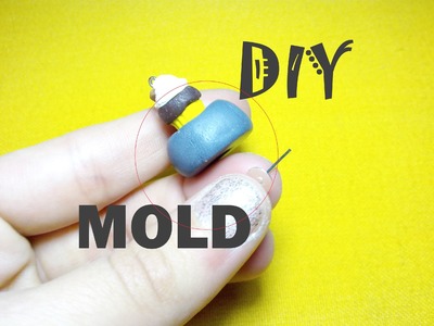 Easy DIY "Stampino ad Espulsione" per creare le basi dei cupcakes ☞ Polymer Clay Mold Tutorial