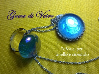 Parure con le Gocce di Vetro ♡ Glass Drops Jewelry Set (+ Polymer Clay) - Tutorial