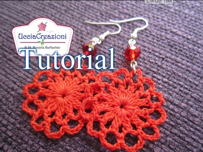 Tutorial 10 .Orecchini Facili all'uncinetto | Crochet Earrings