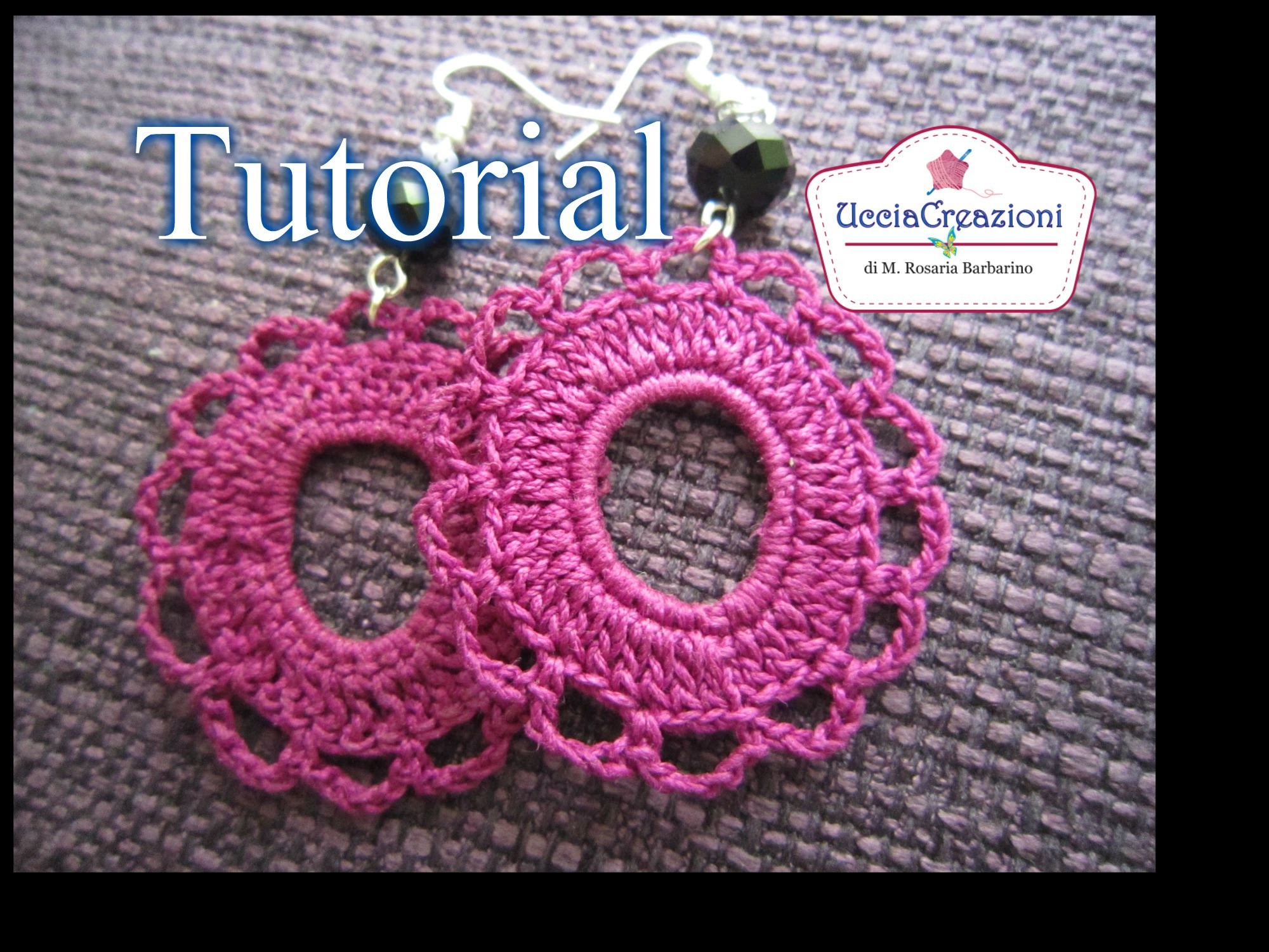 Tutorial 11. Orecchini Rotondi all' Uncinetto | How to Crochet Round Circle Earrings