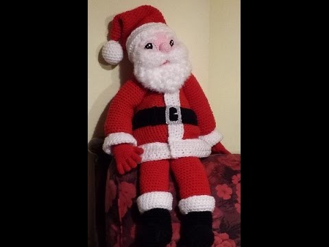 Tutorial Babbo Natale all'uncinetto  amigurumi parte III - Santa Claus Crochet - Papá Noel crochet
