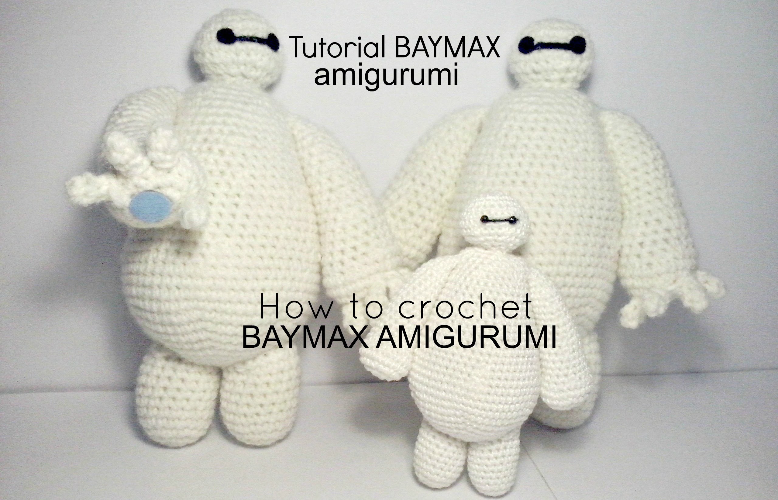 Tutorial BAYMAX big hero 6 | HOW TO CROCHET BAYMAX AMIGURUMI - PART III