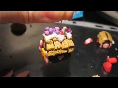 Tutorial casina di marzapane in fimo, polymer clay gingerbread house