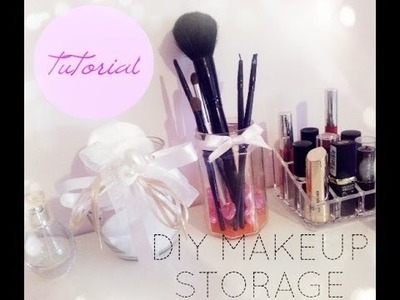 Tutorial: DIY make up storage! | porta pennelli e porta ovatta fai da te