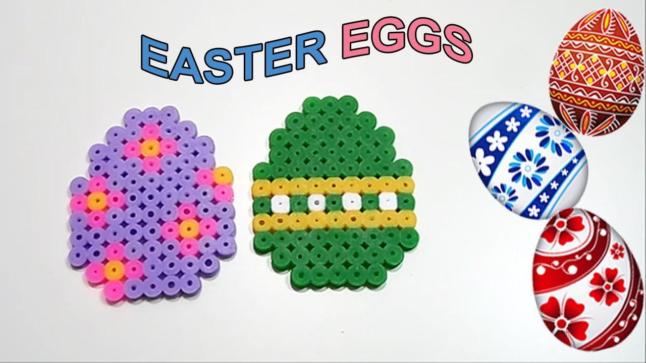 ♥ Tutorial Ovetti di Pasqua con Pyssla.Hama Beads "Easter Eggs Perler Bead" ♥