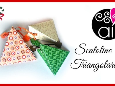 Tutorial | Scatolina triangolare semplice | senza uso di attrezzature professionali | DIY Easy Box