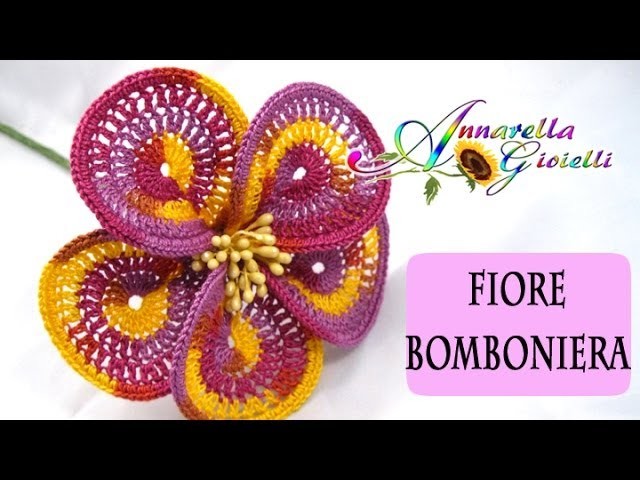 Tutorial Uncinetto | Fiore Bomboniera | How to crochet a flower