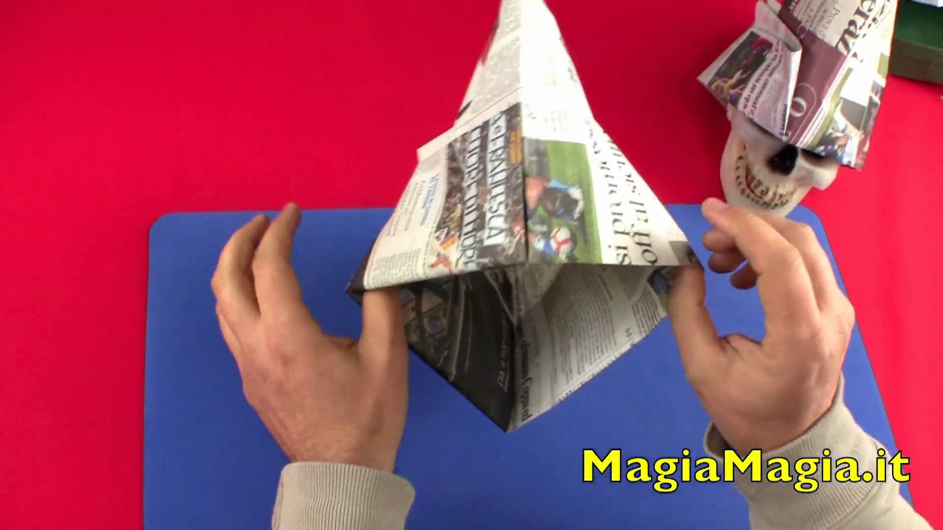 Cappello da muratore tutorial paper hat 折纸