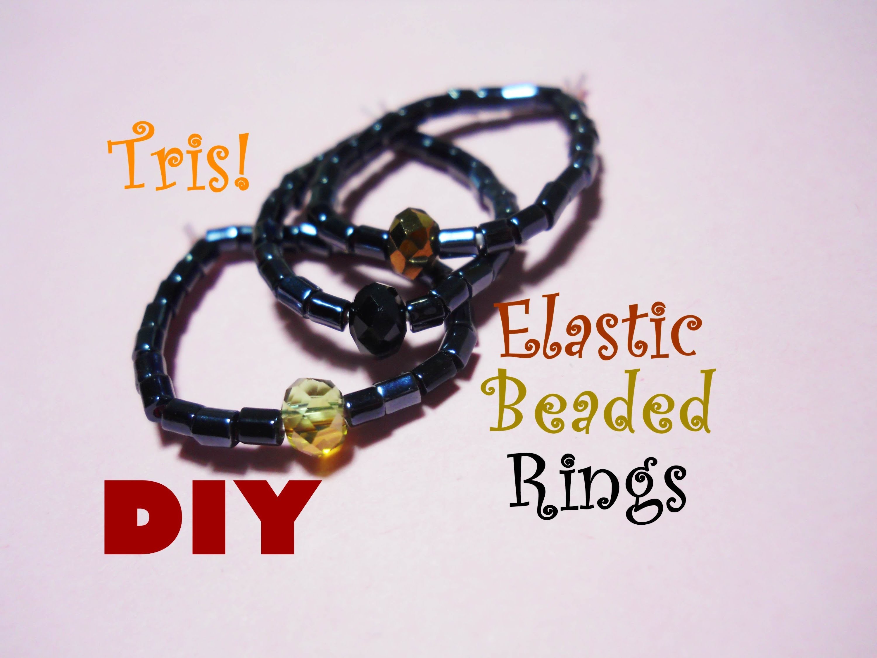 DIY Anelli Elastici con Perline ~ Facilissimi! ☼ Elastic Beaded Rings ~ Super Easy!