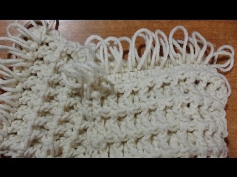Tutorial sciarpa unisex all'uncinetto "tridimensionale" - crochet scarf - bufanda del ganchillo