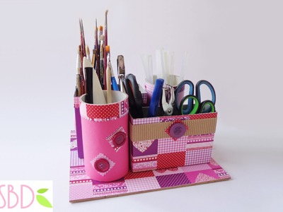 Tutorial: Porta oggetti con Riciclo - Objects holder with recycle