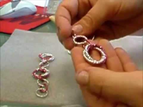 Chain Maille Tutorial  - orecchini e bracciale con maglia a rosetta e idee - n1 | Bracelet earrings