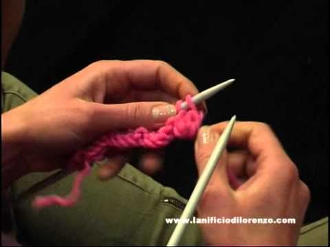 Lavori a maglia: punto nocciolina