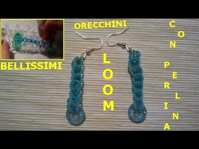 Tutorial Loom Bands - Orecchini Loom con perlina - Italiano - www.mentepraika.it