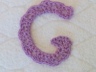 Alfabeto all'uncinetto: lettera G - Crochet Alphabet: letter G