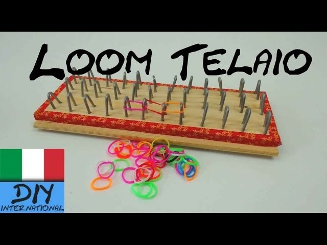 Come costruire il telaio per braccialetti Loom - loom board - rainbow loom board - loom bands board