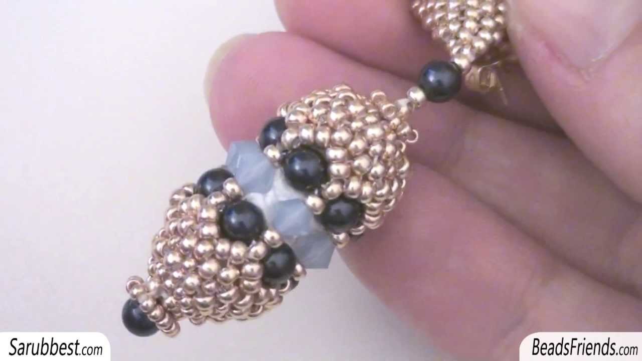 Sarubbest: Orecchini con perline: orecchini pendenti con perline - Tecnica Peyote | Nuove Creazioni