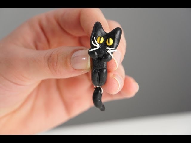 Fimo Tutorial: come realizzare orecchini a forma di gatto