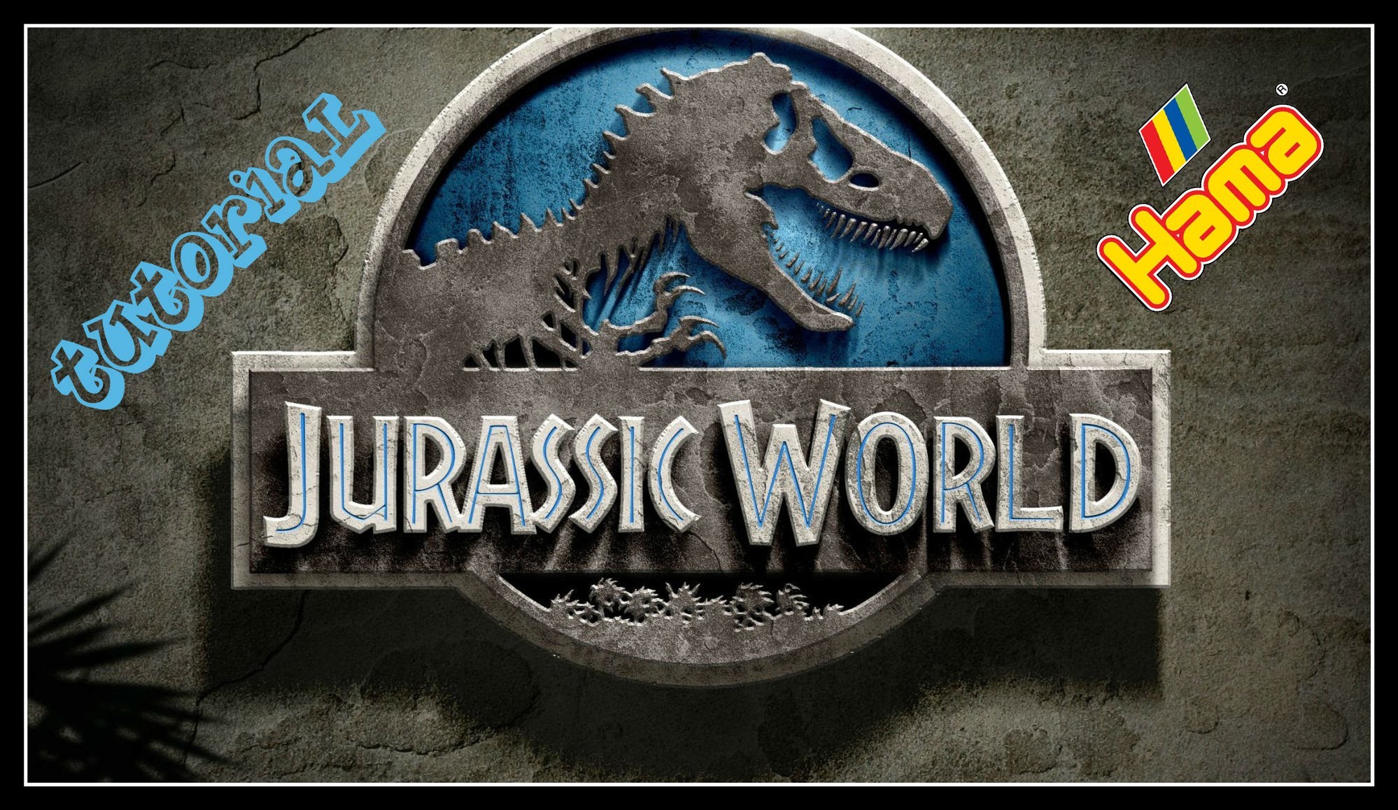 Tutorial Logo JURASSIC WORLD con Hama Beads - Jurassic Park Series WWW.PERLINEDASTIRARE.IT