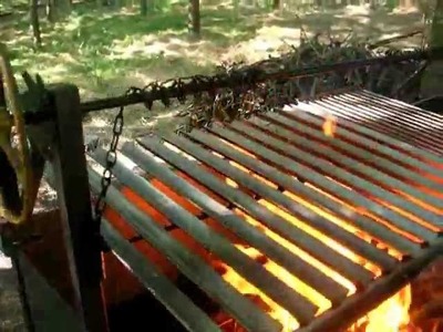 Barbecue gigantesco Italo Argentino,Ayudar a construir  Asador,   Como construir Guida per barbecue