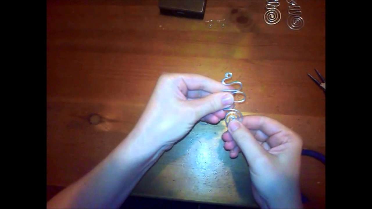 Tuttorial come fare orecchini in filo di alluminio