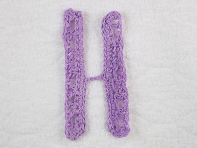 Alfabeto all'uncinetto: lettera H - Crochet Alphabet: letter H