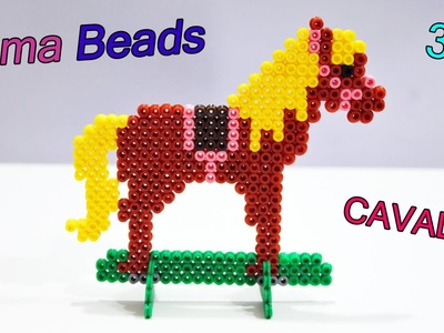 Cavallo con Hama Beads ✿ Perler Beads Caballo