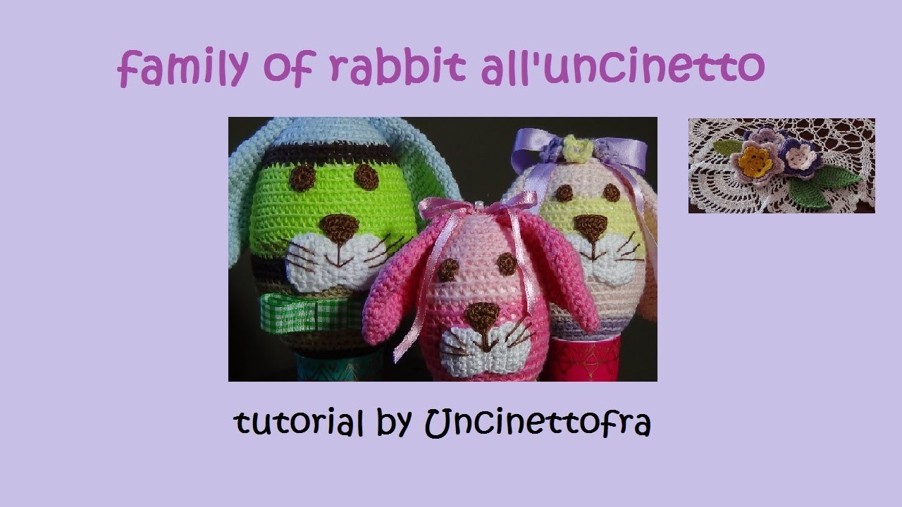 Conigli di Pasqua all'uncinetto tutorial (parte 2)