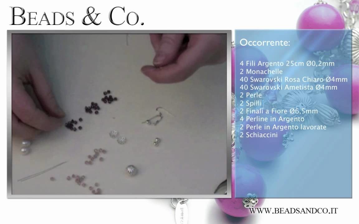Fare Orecchini e Perle di Argento lavorate - Lezione 18 - Tutorial Beads&Co.
