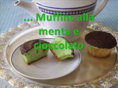 MUFFINS ALLA MENTA E CIOCCOLATO