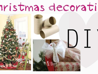 DIY: Decorazioni per Albero di Natale con rotoli carta igienica