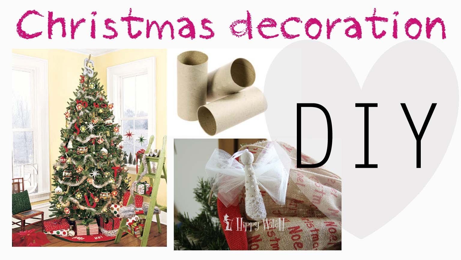 DIY: Decorazioni per Albero di Natale con rotoli carta igienica