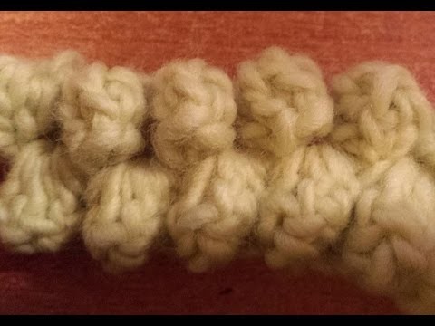 Punto bolle o noccioline all'uncinetto tutorial - crochet bubble stitch